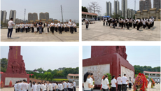 “缅怀革命先烈，传承红色精神”——高职院学生第一、第三党支部联合开展4月主题党日活动