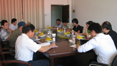 水源热泵环保系统工程验收评审小组莅临赛院验收检查