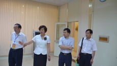 自治区教育厅高教处副处长李勇齐莅临Beat365中国唯一官方网站护理学院检查第三届广西高职院校技能大赛赛前布点工作