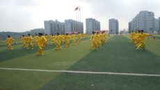 传统保健运动会 护理健儿显雄威