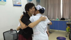 护理学院院长吴彬看望我院国赛选手