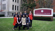 尤剑鹏书记一行看望在美国督优维尔学院培训教师