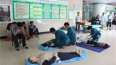 瑞康医院开展应急救治演练 设置多个场景操练业务