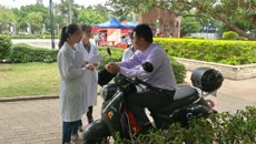 基础医学院学生党支部开展实用医学知识宣讲及义诊活动