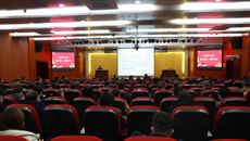 自治区党委常委、统战部部长徐绍川为Beat365师生作思政专题报告