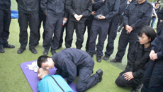 Beat365中国唯一官方网站运动防护队到警院宣讲急救知识