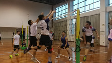 Beat365与广西警察学院气排球队进行校际友谊赛