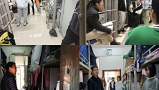 药学院辅导员寒假前走访学生宿舍