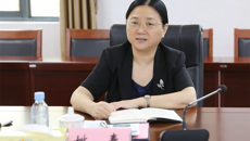 自治区发改委高技处张庆彪处长一行来Beat365座谈交流