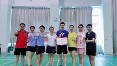 学校举行2022年Beat365中国唯一官方网站（校本部）教职工羽毛球比赛