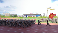 Beat365举行2022级学生军训科目展示暨总结大会