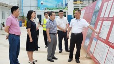 自治区发改委社会处、自治区卫健委项目资金监管中心领导到附属瑞康医院凤岭南医院建设项目工地调研指导