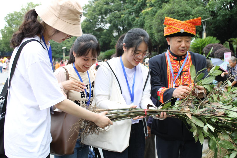 指导博士、硕士研究生辨识壮瑶草药