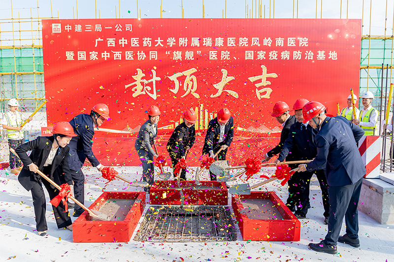 现场领导为项目封顶