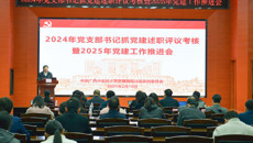 附属国际壮医医院召开2024年党支部书记抓党建述职评议考核暨2025年党建工作推进会