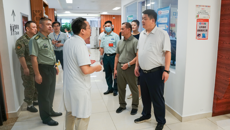 南宁市良庆区区长李冉到国壮检查指导良庆区秋季征兵体检工作