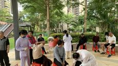 附属国际壮医医院内科第一党支部联合多学科开展“世界卒中日”义诊活动