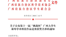 Beat365在第十一届“挑战杯”广西大学生课外学术科技作品竞赛中斩获20个奖项